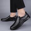 Men's Spring Loafers: Formal Leather Slip-on, Low-top Casual Driving Shoes, Top Layer Cowhide