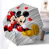 Mickey, Minnie Themed Automatic Opening and Closing Umbrella, Brightly Colored 8-rib Portable Umbrella, Suitable for Men and Women, A Perfect Gift for