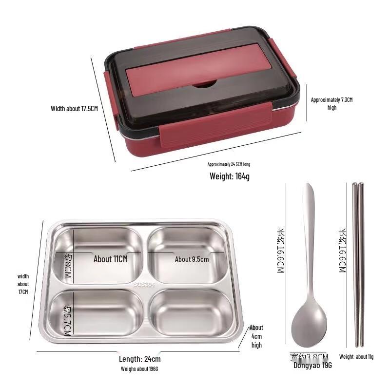 Qianxing 304 Stainless Steel Insulated Lunch Box