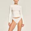 Spring and Autumn New Round Neck Base Shirt Women's Tight T-shirt Long-sleeved Slim-fit Solid Color Top