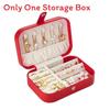 Luxury Leather Jewelry Box With Large Capacity For Rings Earrings Necklaces Storage Gift For Women