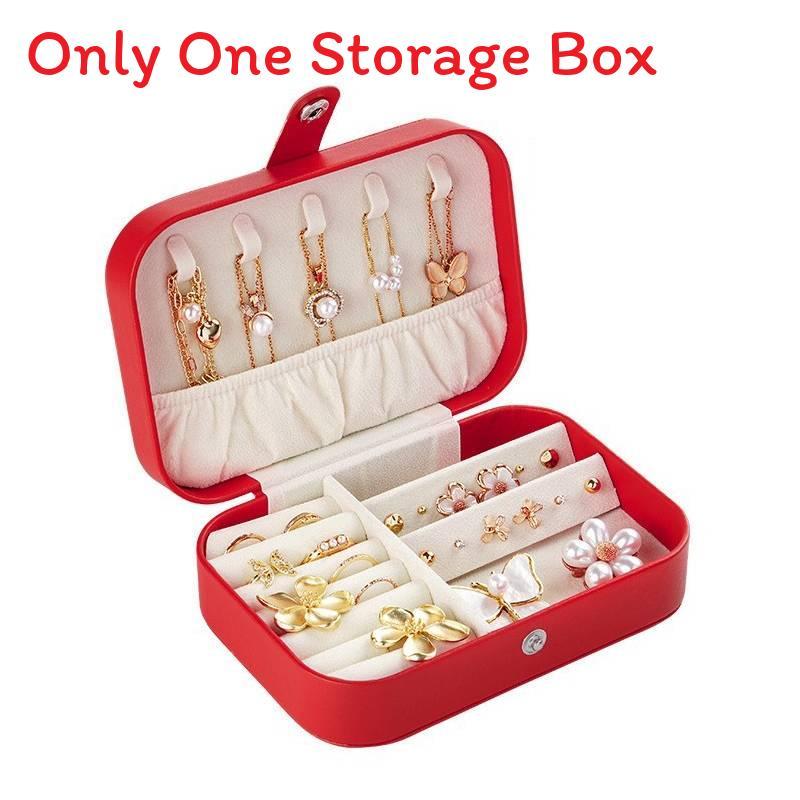 Luxury Leather Jewelry Box With Large Capacity For Rings Earrings Necklaces Storage Gift For Women