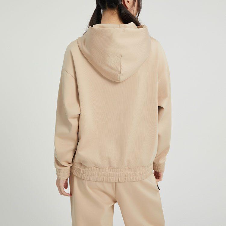 adidas Sweatshirts Women's Khaki Hooded Moderate Regular IB2756