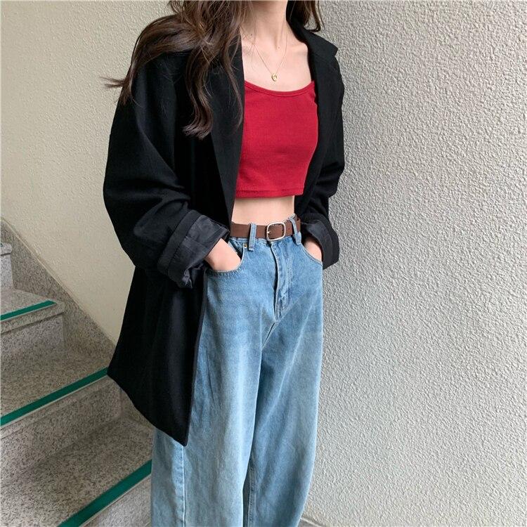 Verão coreano mulheres magro emagrecimento camisola feminina cuidadosamente máquina chique colete curto