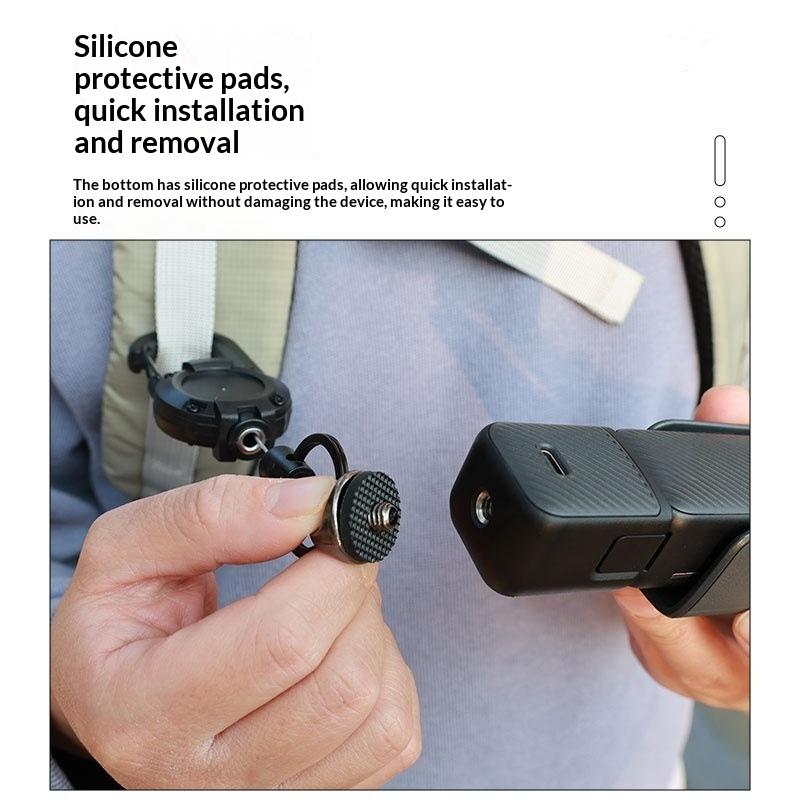1 sada Popruh na tělo proti pádu Zvýšený Rychloupínací Nástroj Zatahovací Spona na Batoh Pro Dji Osmo 360 Pocket 3 Příslušenství