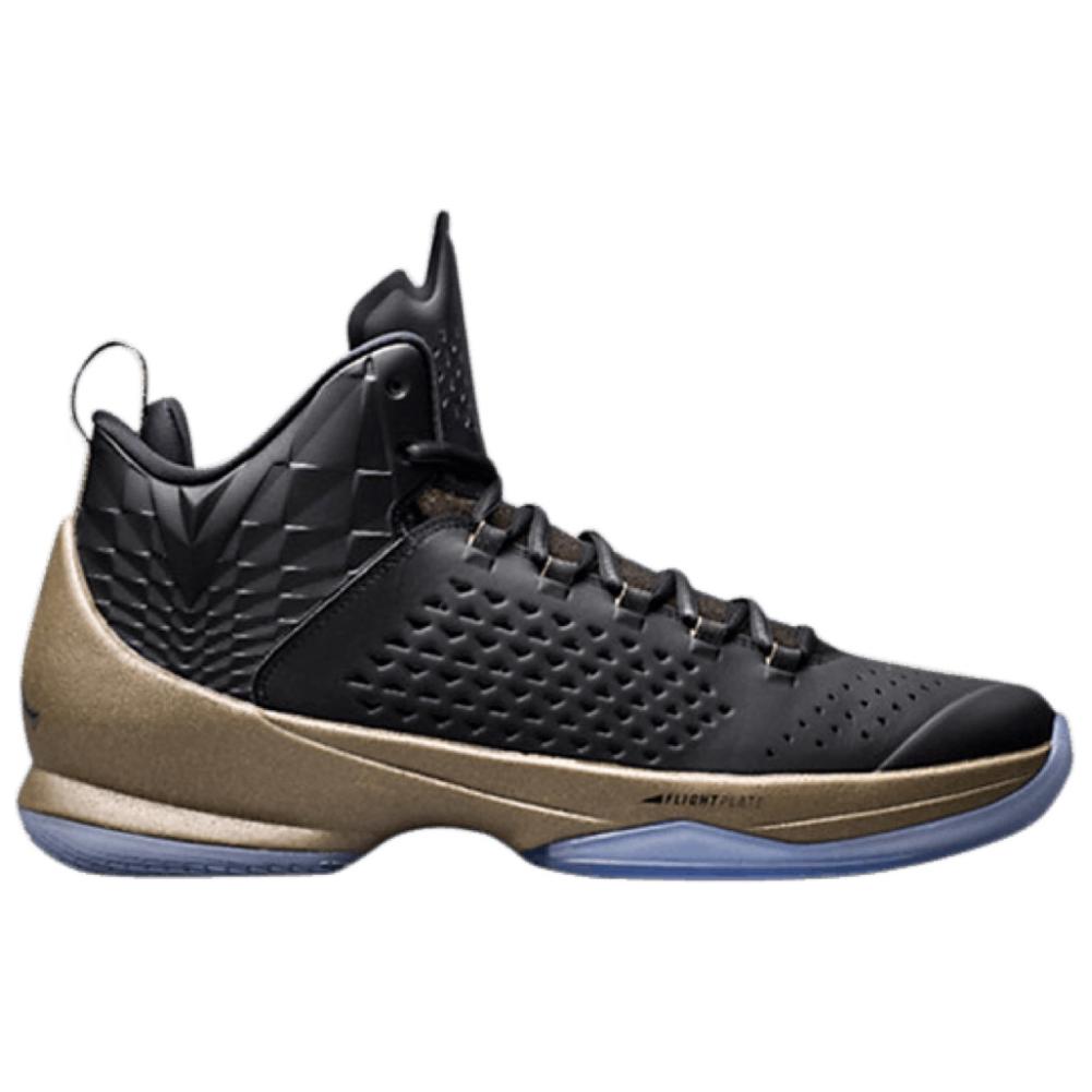 Jordan Melo M11 Cushioning, Wear Resistant Mid Top Basketball Shoes Men's Black Copper 716227-012