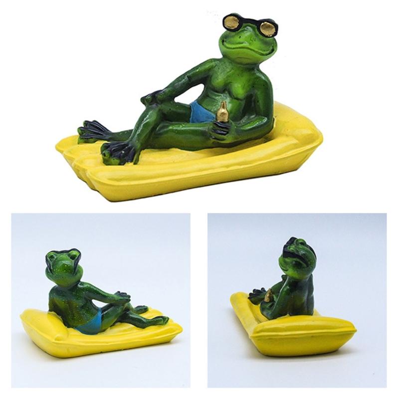 Frogs Garden Statues Fairys Garden Accessories Table Centrepieces Animal Figurines Sculptures Miniature Landscape Decors