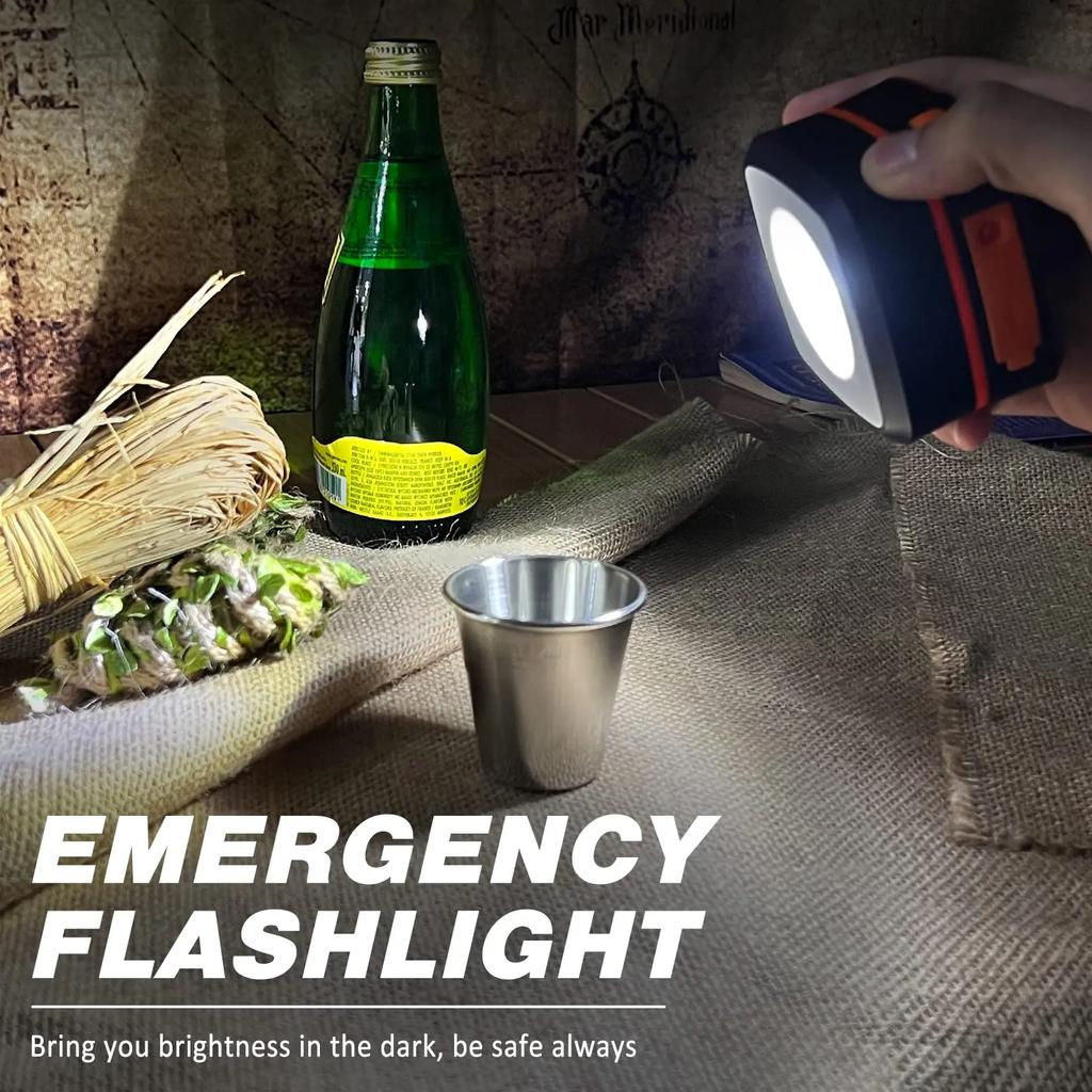 Portable Solar-Powered Camping Lantern,Multi- Lighting Modes,Power Bank,Hook,Outdoor,Camping,Fishing,BBQ,Reading,Emergency Light