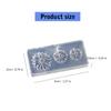 10PCS Silicone Nail Art Moulds Flower Nail Art Template Moulds Silicone Texture for Beauticians and Nail Art Learners