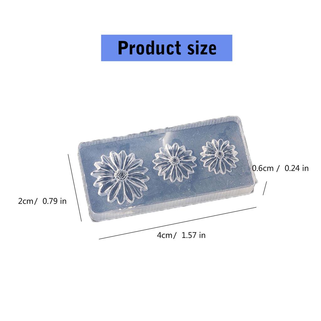 10PCS Silicone Nail Art Moulds Flower Nail Art Template Moulds Silicone Texture for Beauticians and Nail Art Learners