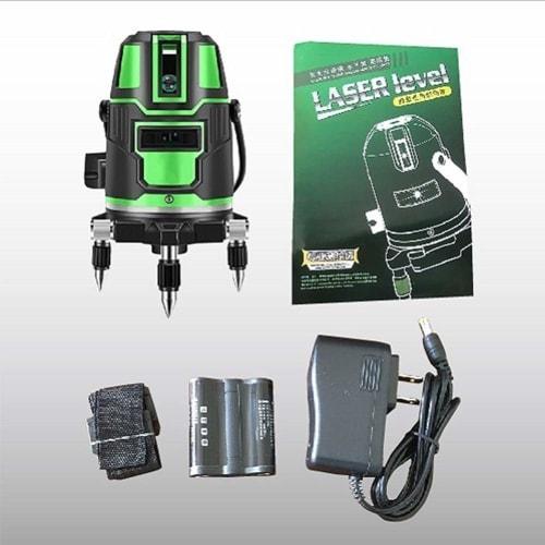 Green Laser Level, 5 Lines, 6 Points, Full Line, High Precision, Full Line, Optical Measuring Instrument, Lightweight, Marking, Parallel, Construction
