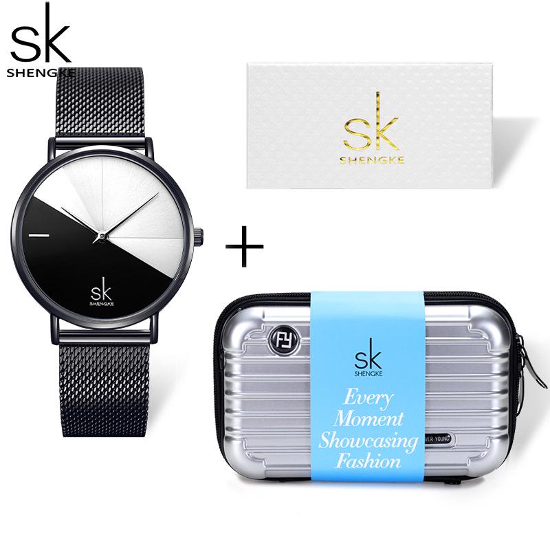 SK Women s Fashionable Quartz Watch Gift Set - Creative Wristwatch for Business  Festival Gifts
