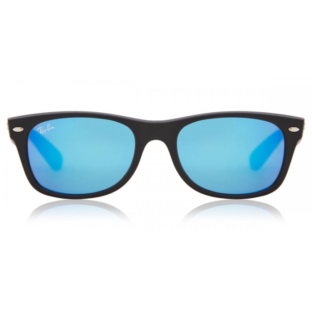 

Солнцезащитные очки унисекс Ray Ban Rb2132 New Wayfarer Flash 622 17 Rubber Black/52