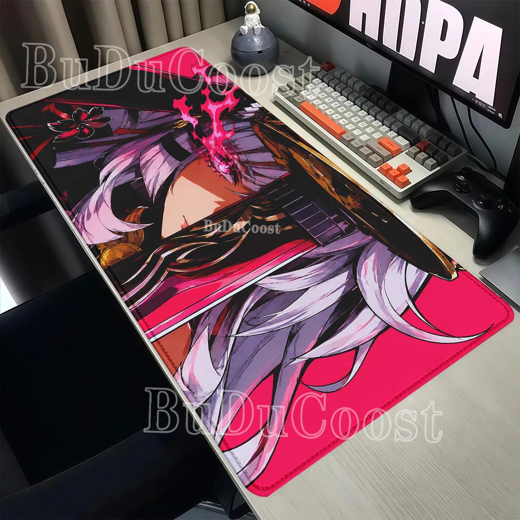 Gaming NTE Zankou Neverness To Everness Anime Mädchen Mauspads Rutschfeste Basis Büros Mauspads PC HD Druck XXL E-Sport Schreibtischmatte
