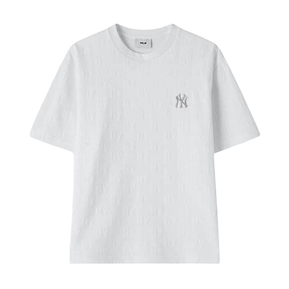 T-shirt Pull Sportif Décontracté Manches Courtes Logo Simple Col Rond Confortable MLB Unisexe T-shirts 3ATSM5163-50WHS-3-19-777 S
