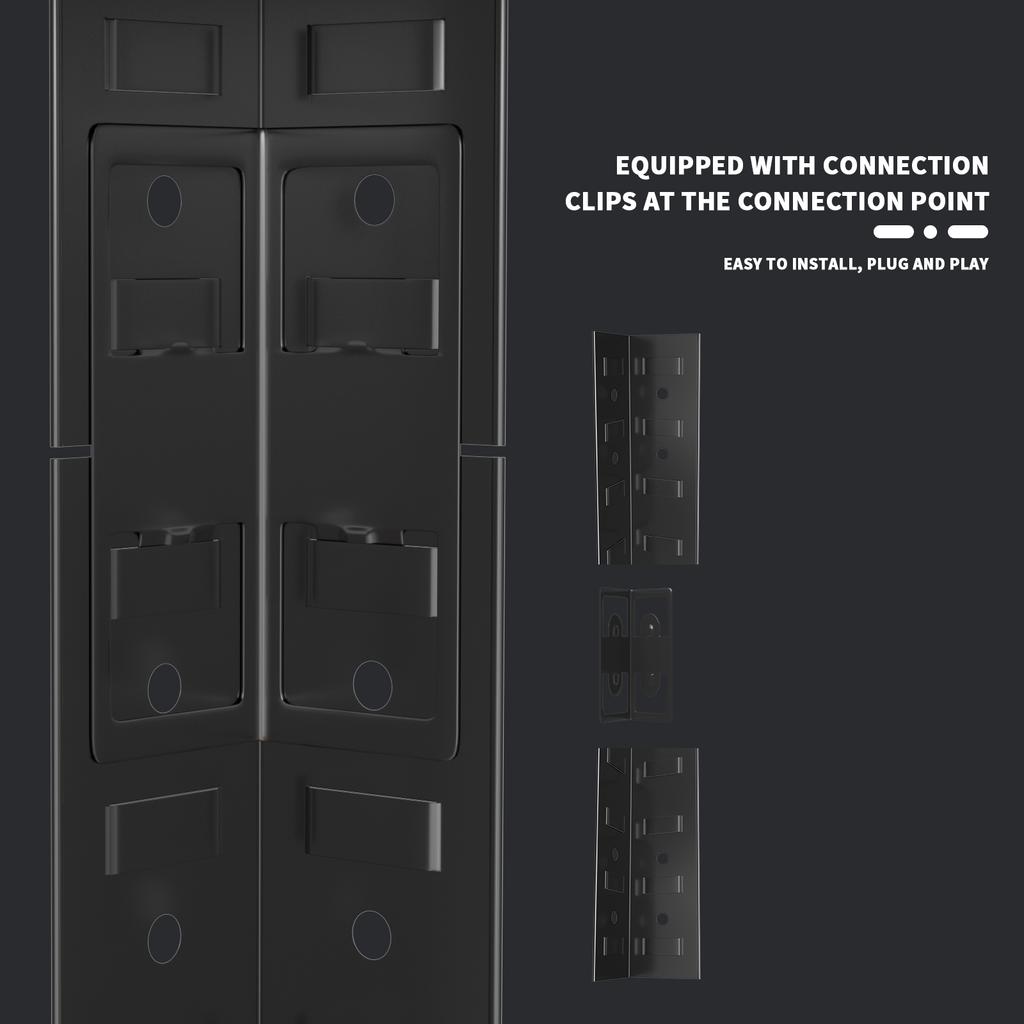 DayPlus Garage Shelving for Kitchen 5-Tier Metal Shelves Adjustable Garage Storage Metal Shelving Unit Utility Rack Shelf MDF