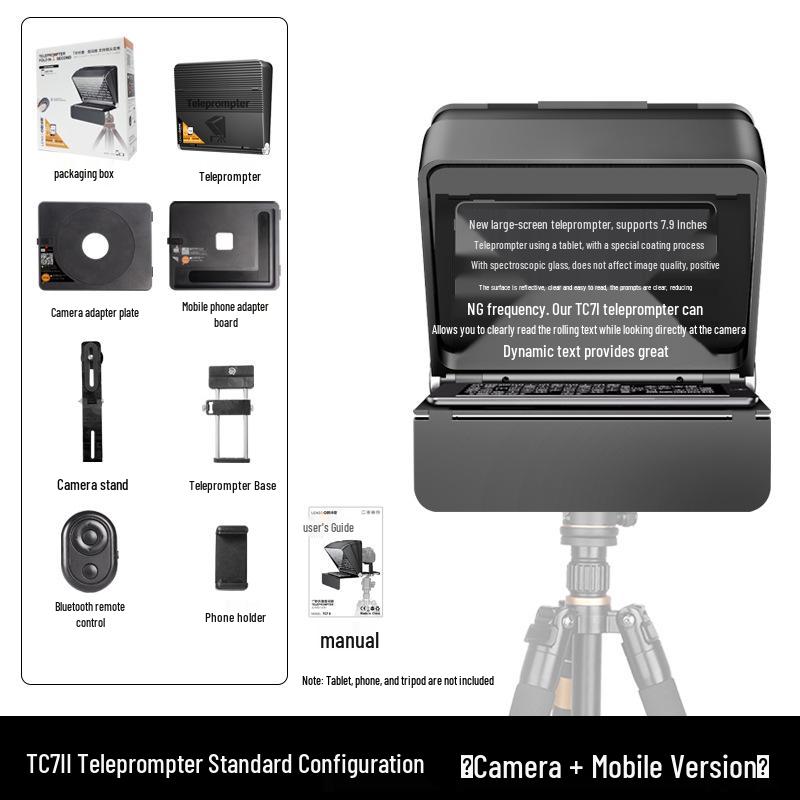 Langshi Ge TC7 Second Gen Mobile Teleprompter for Phones & Tablets