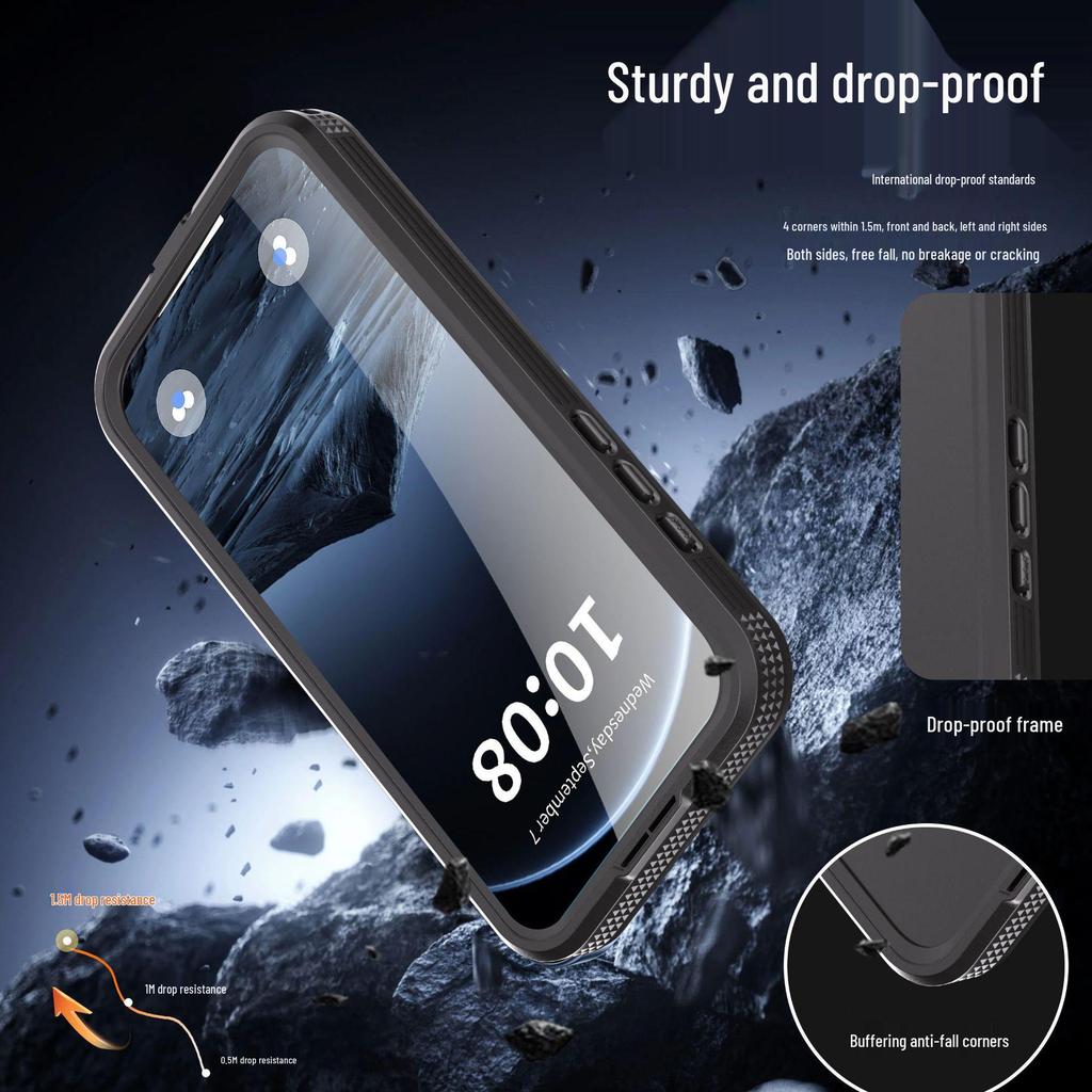 iPhone 17 Pro Waterproof Diving Case for Outdoor Use