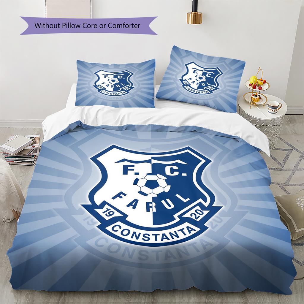 Biancheria da letto con motivo Farul FC Decorazione per la casa Regalo di compleanno (1 * copripiumino + 2 * federa, senza nucleo)