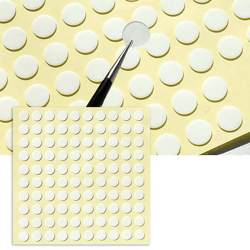 Striscia Ovale Adesivo per Unghie Supporto per Unghie Nastro Biadesivo per Espositore per Unghie Finte Strumento Supporto per Esposizione Punte Manicure