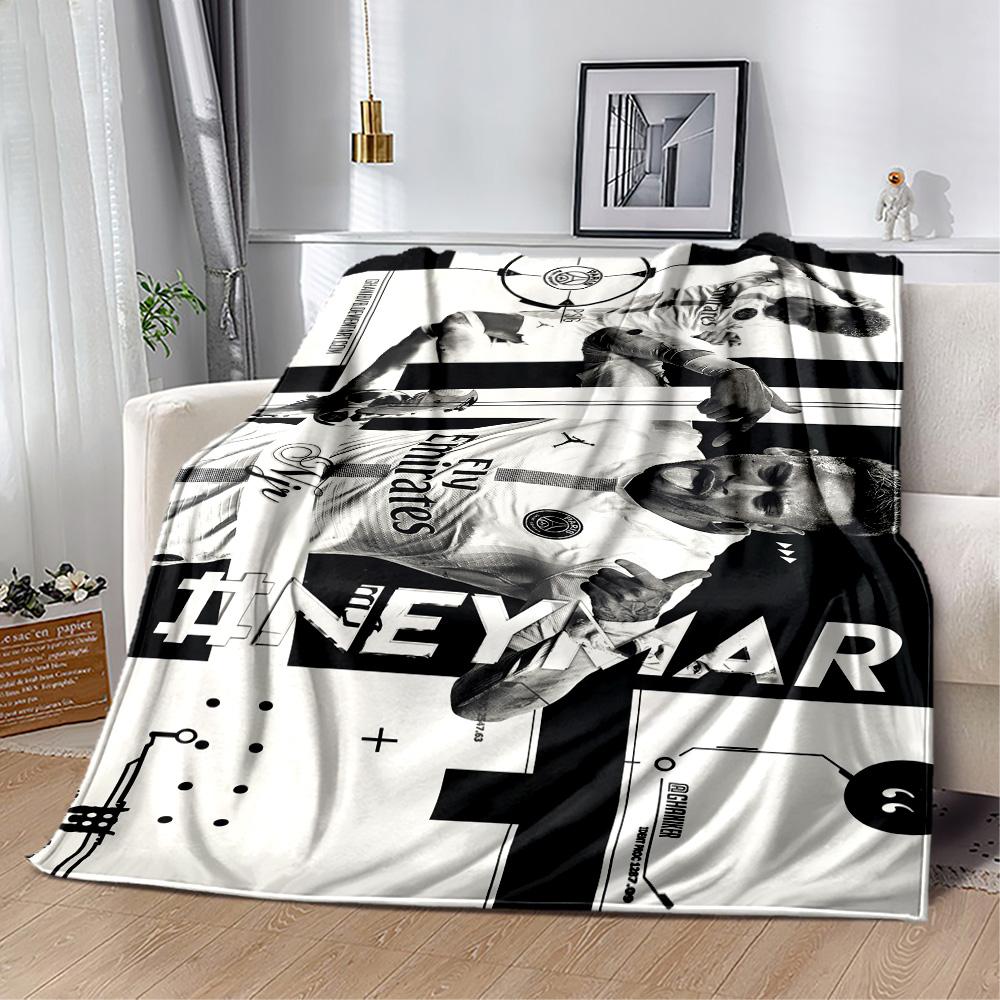 Brazilian Football Legend Blanket Soft & Cozy Perfect for Livingroom Chair Sofa Four Seasons Multipurpose Modern