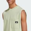 adidas SS25 Mode Weich Bequem Rundhals Basketball Weste Herren Oberteile Gelb Grün JJ3973
