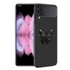 Heart Luxury Case For Samsung Galaxy Z Flip 3 4 5G Funda ZFlip 3 Black PC Hard Back Phone Capas