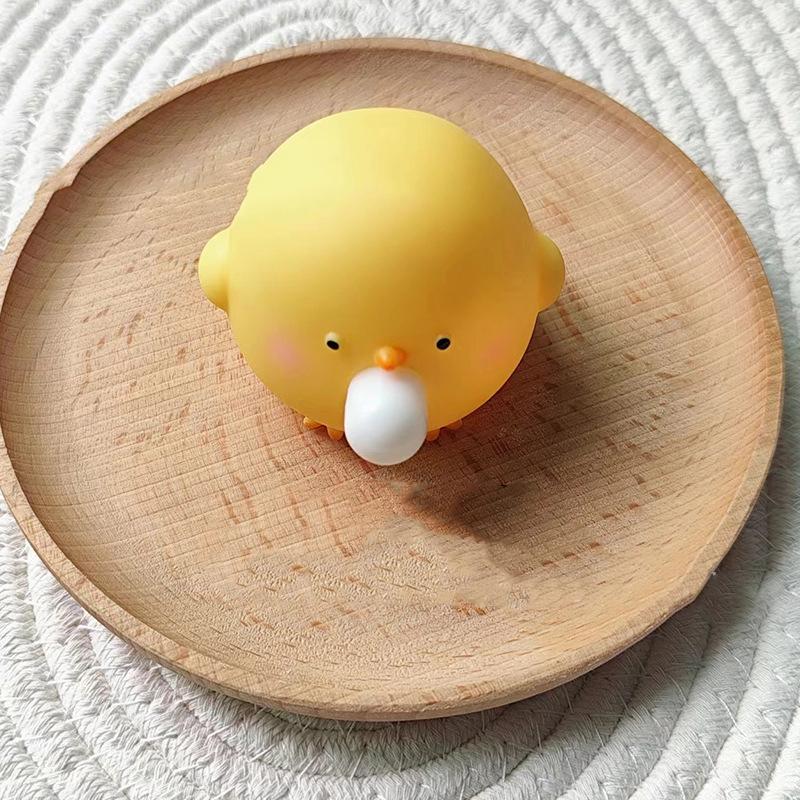 Süßes Neues Blubber-Küken Kneten Quetschen Fidget Spielzeug Spaß Neuheit Dekompression Entlüftung Sensorisch Blubberblasen Küken Erwachsene Kinder Spielzeug