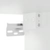 Wall Mounted Nightstand with LED Lights White