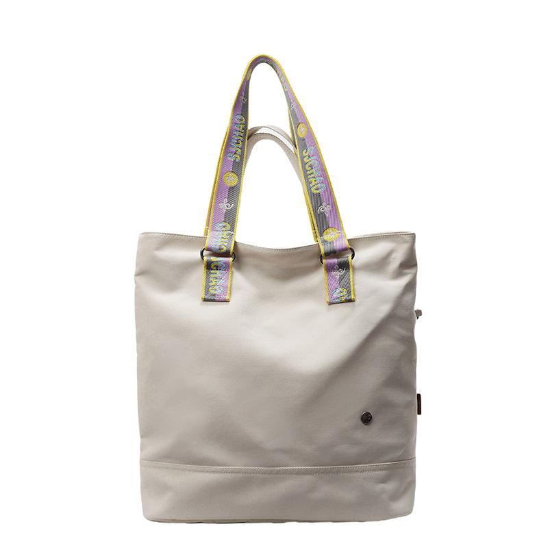 Literary And Fashionable Canvas Big Bag, Summer Large-Capacity Tote Bag, Versatile Commuter, Foreign Style Shoulder Bag Women
