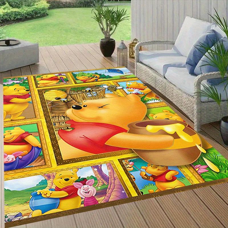 1 Stück Winnie-Puuh Teppich, Schlafzimmer und Spielzimmer, Langlebig, Fleckenresistent und Leicht zu Reinigen, Wohnzimmer