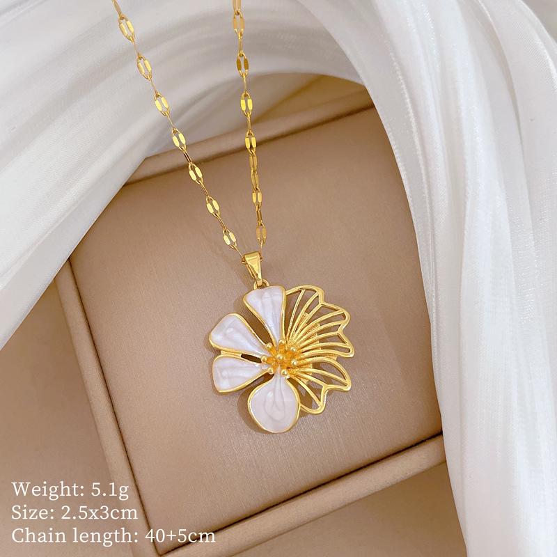 Spersonalizowany Błyszczący Naszyjnik ze Stali Tytanowej dla Kobiet – Żywy Wisiorek na Szczęście o Szykownym Designie