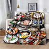 Cute Cartoon Anime Kawaii Throws Blanket Kids Super Soft Blankt for Travel Couch Sofa Picnic Bed Flannel Blanket Birthday Gift