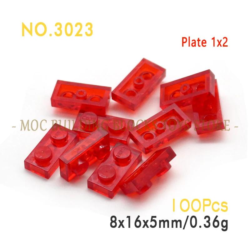 Moc Parts 3023 Plate 1X2 Building Block Bricks Classic Diy Architecture Creative Education Compatible With Accessories Toys