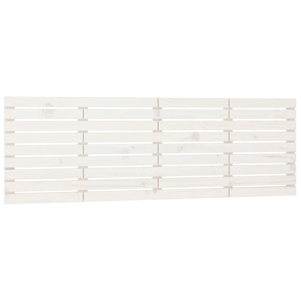 vidaXL Wand-Kopfteil Weiß 166x3x63 cm Massivholz Kiefer