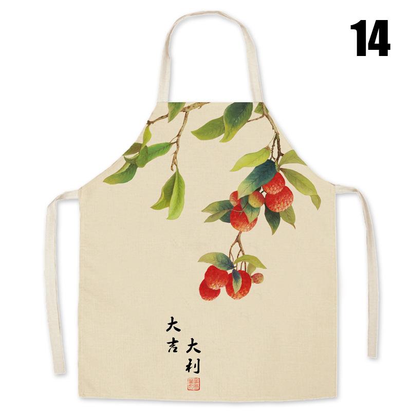 Chinese Style Retro Apron Chinese Traditional Thin Cooking Waist Apron Kitchen Restaurant Cooking Pinafore Work Clothes