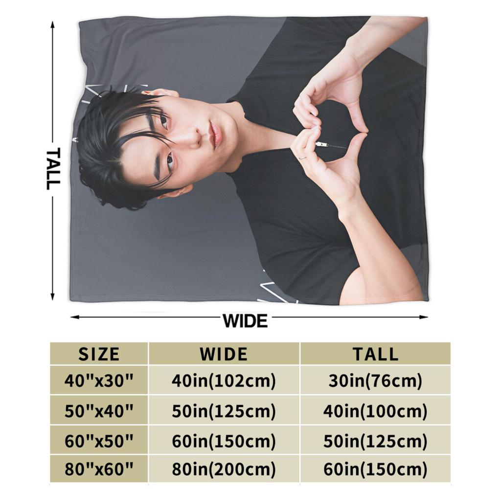 Choi San Singer Blanket Quality Warm Soft Throw Blanket Spring Girls Boys Outdoor Print Bedspread