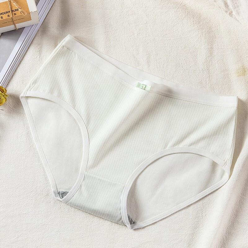 LANGSHA Women's Pure Cotton Breathable Triangle Briefs 5-Pack