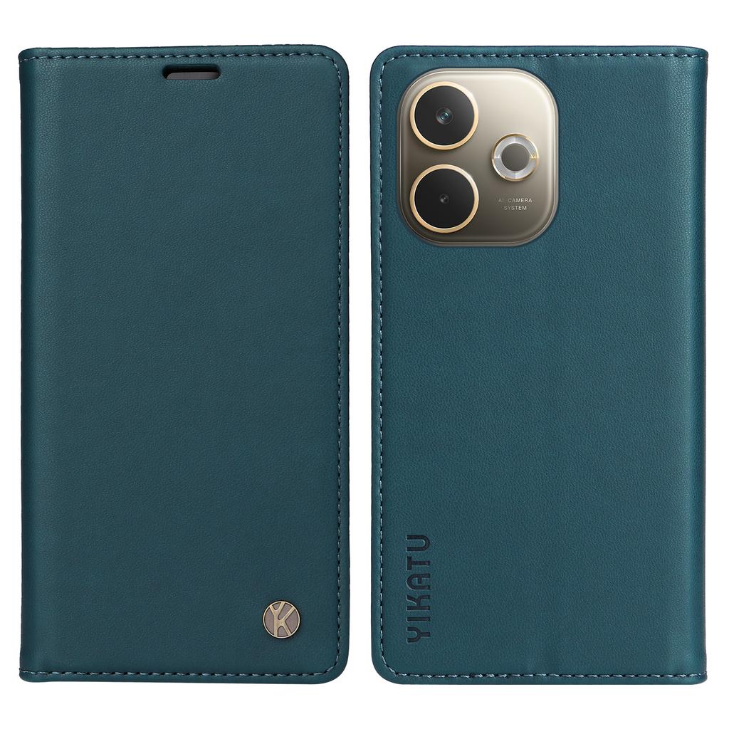 For Oppo A5 Energy 5G (China)/Oppo A5 Pro 4G (Global) Phone Cases YIKATU Magnetic Closure PU Leather Mobile Cover