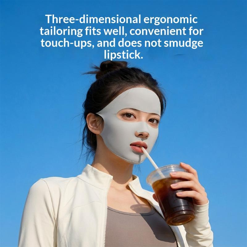 Adjustable Thin Ice Silk Mask Summer Face Cover UV Protection Breathable for Fitness Cycling Sport