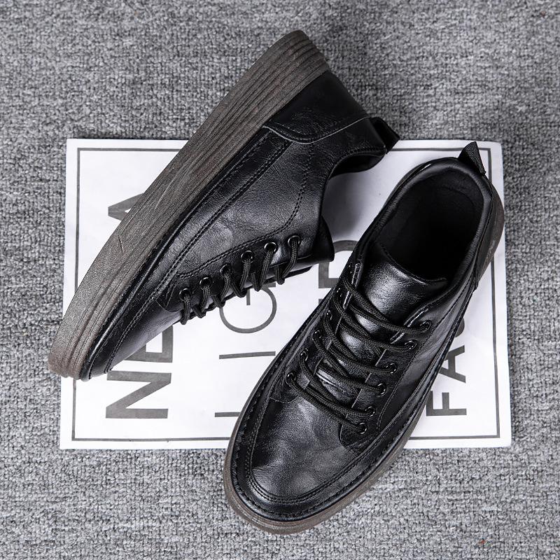 Nuove scarpe da uomo in pelle traspiranti casual in pelle scarpe a punta tonda scarpe da trekking sport all'aria aperta business scarpe britanniche