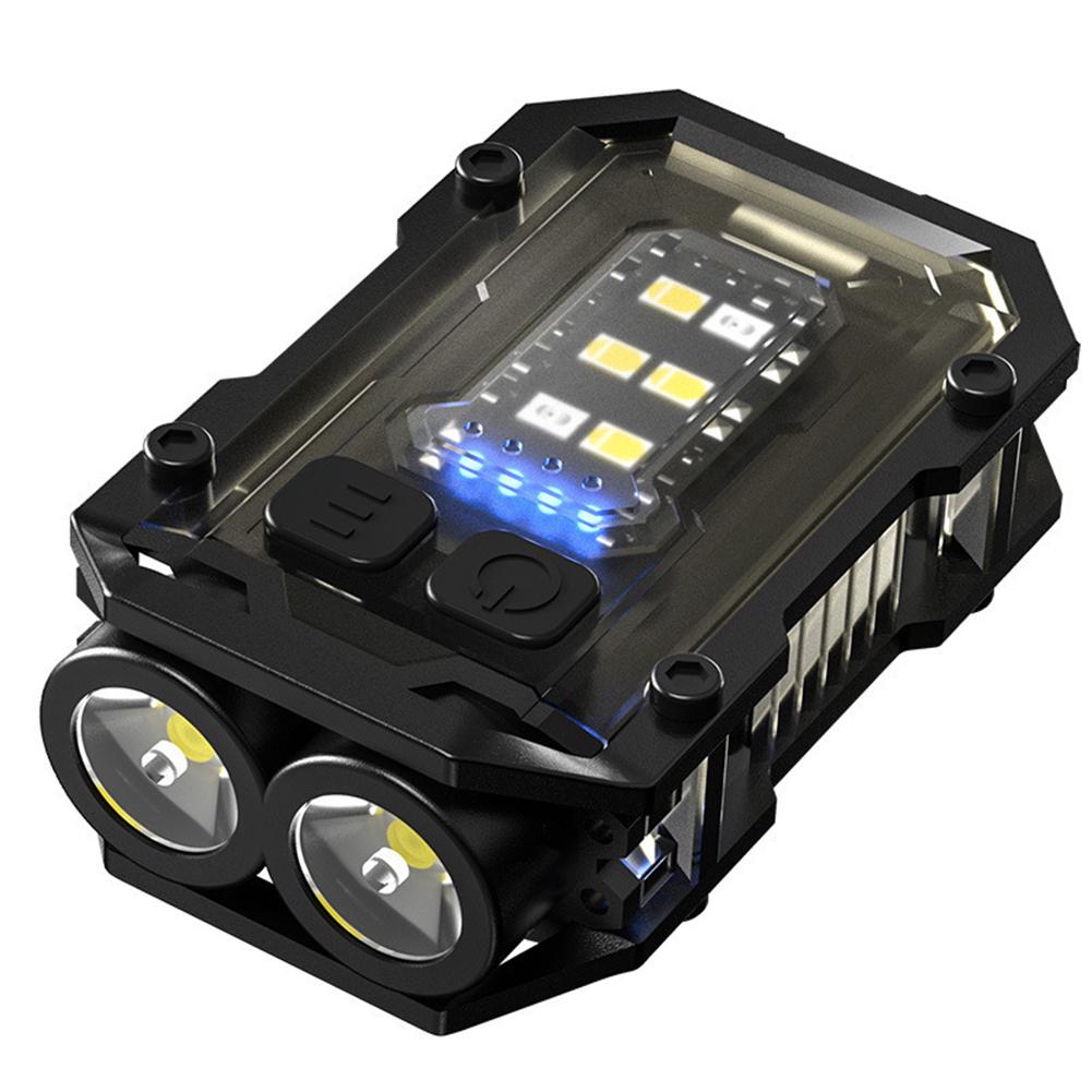 Mini Keychain Flashlight USB Charging High Bright Flashlight Multifunctional Portable Keychain Light for Camping Fishing Walking