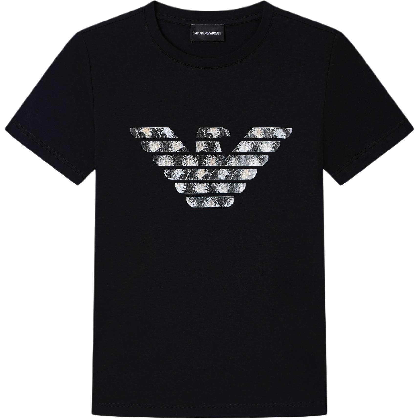 Emporio Armani Round Neck Slim Fit Graphic Print Short Sleeve T-Shirt Women tops EW000896-AF12571-MC012 S