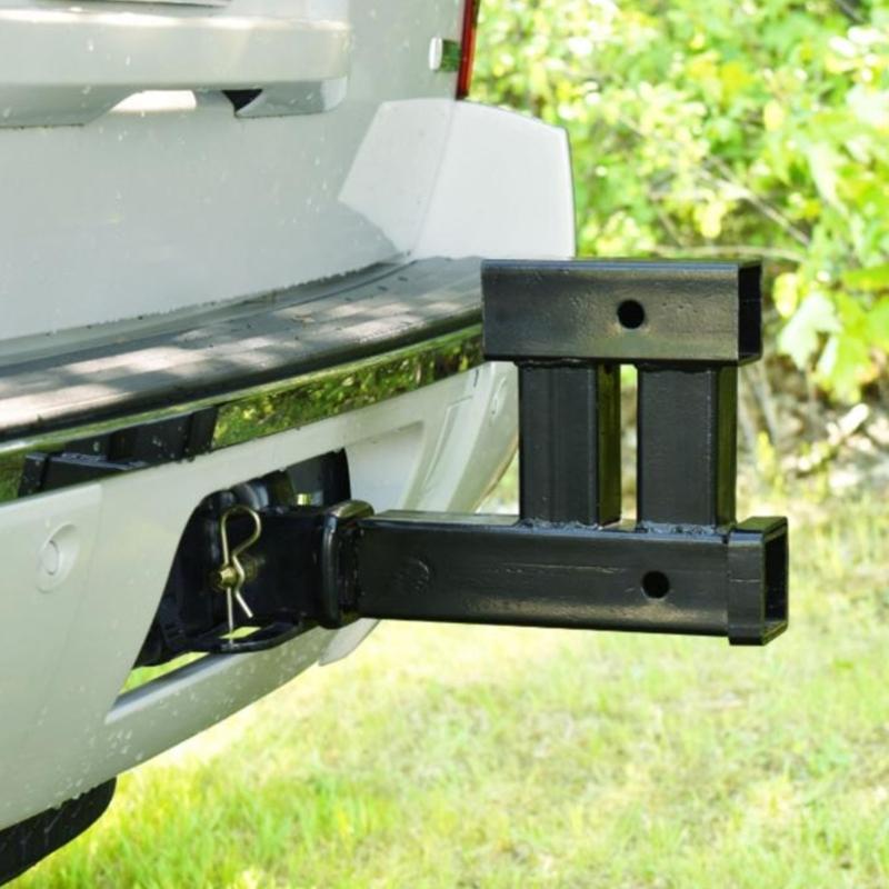 Double Hitch Elevator Adapter Hard Trailer Hitch Extender System Double Function Hitch Extension Easy To Use for Trailer