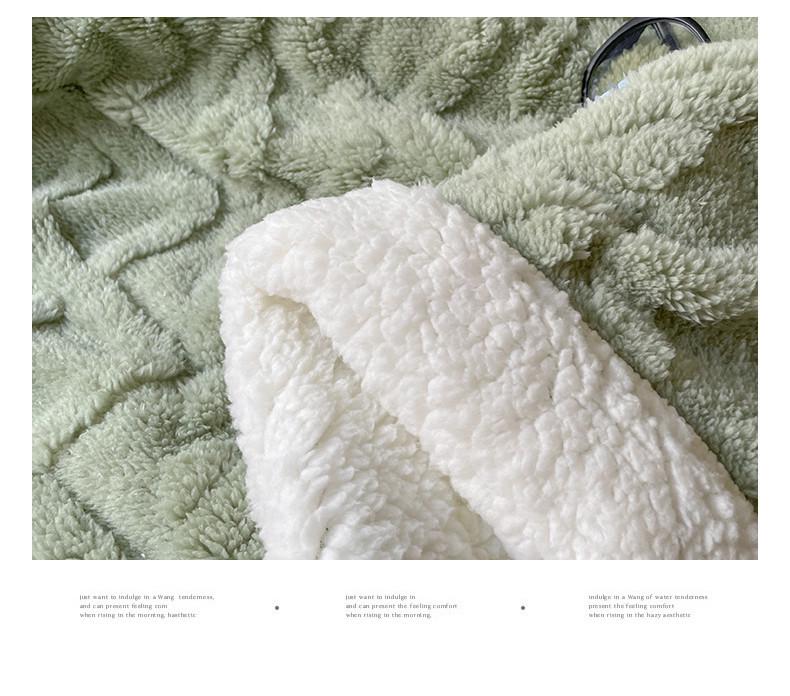 Winter Taf Velvet Double-Layer Coral Fleece Blanket - Lambswool Sofa Throw, Autumn/Winter Quilt