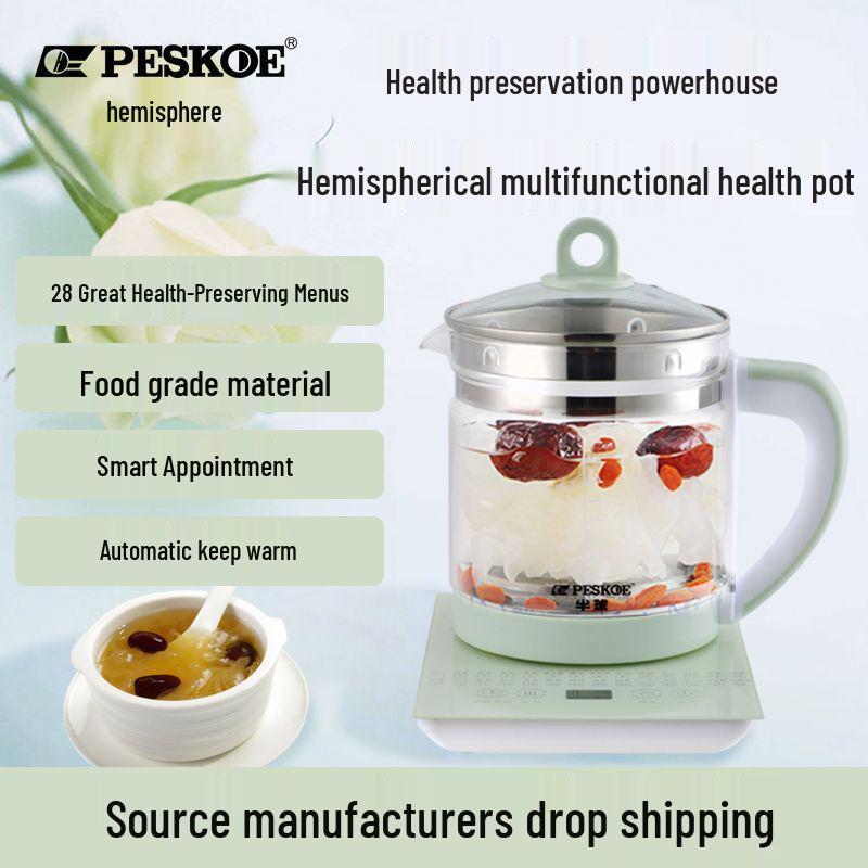 1,8L Multifunktions-Glaswasserkocher: Automatischer Gesundheits-Topf & Teekocher für Zuhause/Büro