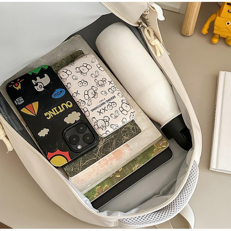 Schoolbag cloud feeling clear blue soft cute rabbit backpack student party healing feeling campus class holiday travel sweet bag
