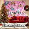 Custom Name Personalized PAW Patrol Print Tapestry, Wall Art Decor, Bedroom, Dorm, Apartment, LivingRoom, Party Backdrop, Gift for Birthday