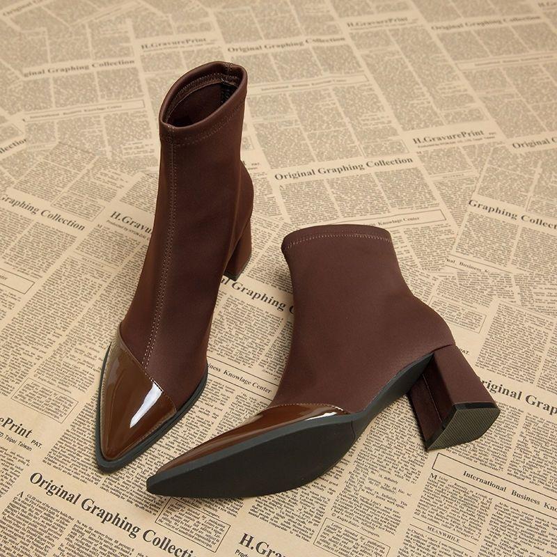 Fashion Lightweight Woman Short Shoes Soft Plain Retro Style Booties On Offer Chic and Elegant New In Hot Boot Pu Ankle Boots for Women