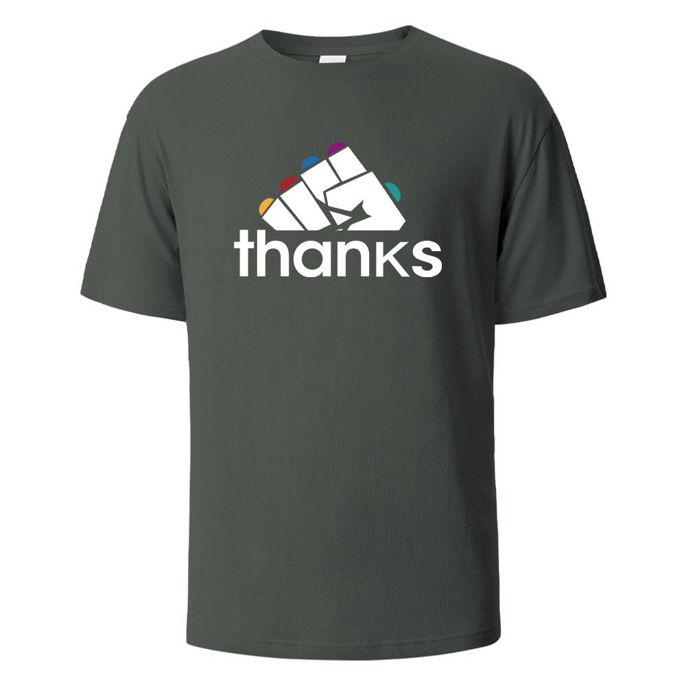 Thanks Funny Graphic Printing TShirts Comfortable Summer Pure Cotton Tops For Men Women My Body My Choice Basic Men Clothing